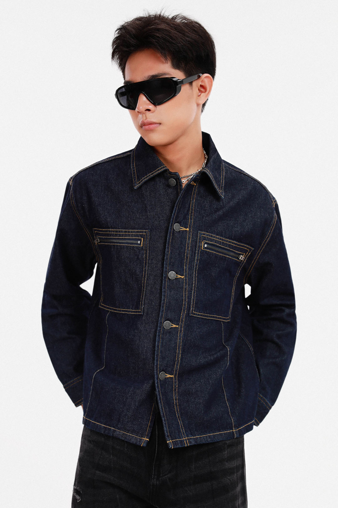 Regular​ Denim Jackets With Contrast Stitch | TEN11